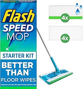 Flash Speed Mop Starter Kit, All-In-One Floor Mopping System