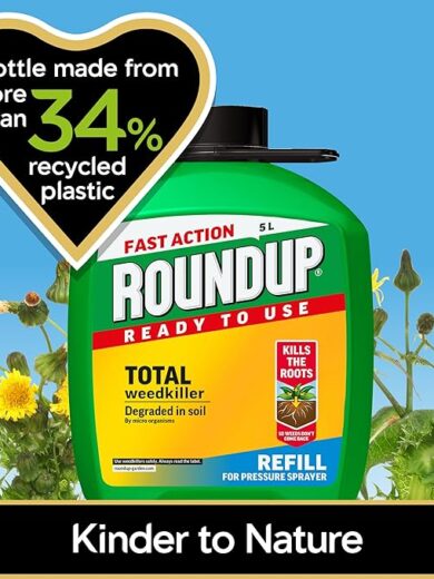 Roundup Fast Action Total Weedkiller, 5 Litre Refill